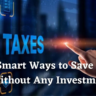 save tax without investment